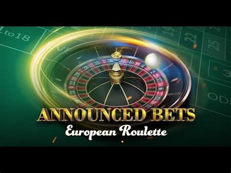 European Roulette Annouced Bets betsul